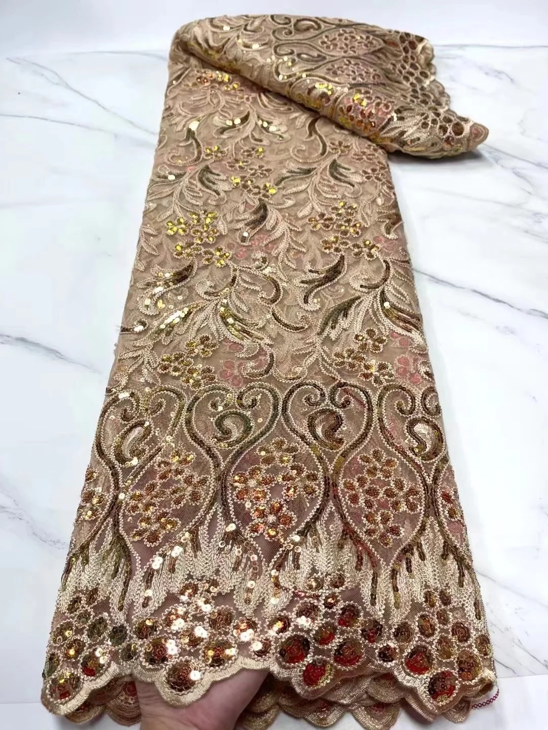 Luxury Sequins African Lace Fabric 2022 Latest High Quality French Tulle Lace Embroidery Paillette For Party Dress
Luxury Sequins African Lace Fabric 2022 Latest High Quality French Tulle Lace Embroidery Paillette For Party Dress