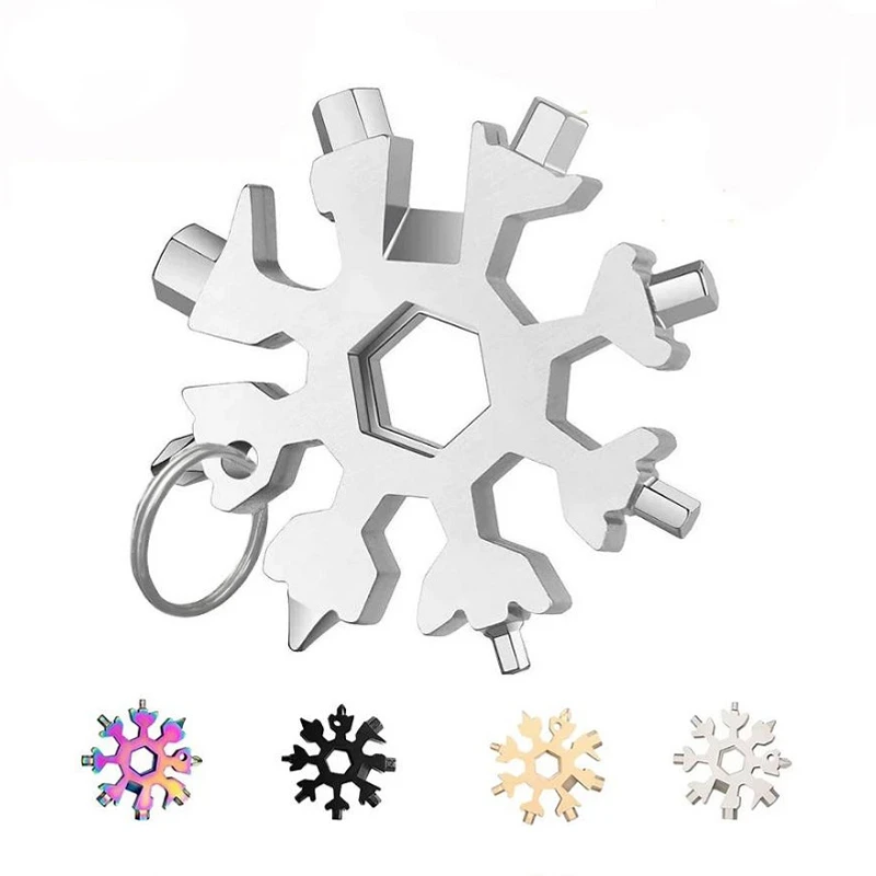 Hot Selling Mini 18 In 1 Key Chain Multi Tool Ratchet Torque Wrench Set Multi-functional Hardware Tools Snowflake-shaped Tool
Hot Selling Mini 18 In 1 Key Chain Multi Tool Ratchet Torque Wrench Set Multi-functional Hardware Tools Snowflake-shaped Tool