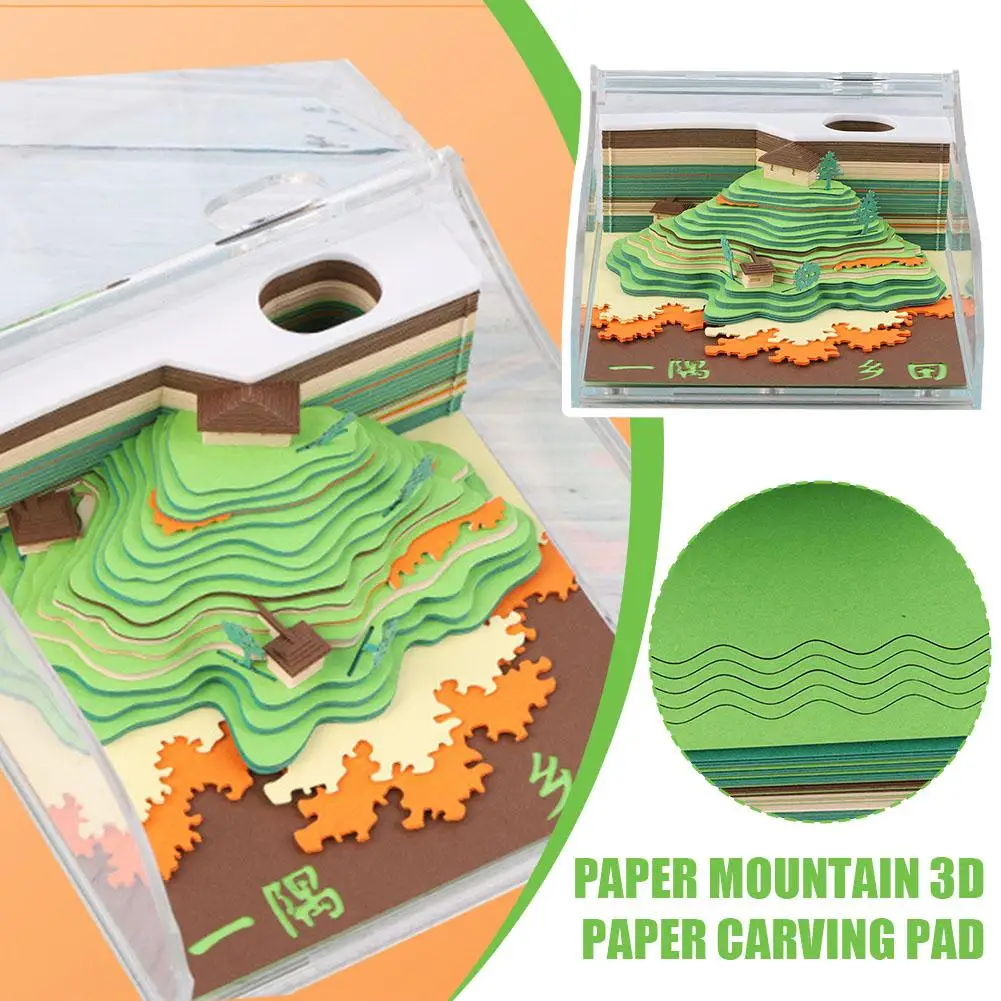 Creative Natural Landscape Three-dimensional Sticky Green Paper Art Note Craft Carving Memo Rivers Notepad Pad 3D Mountain J7I8
Creative Natural Landscape Three-dimensional Sticky Green Paper Art Note Craft Carving Memo Rivers Notepad Pad 3D Mountain J7I8