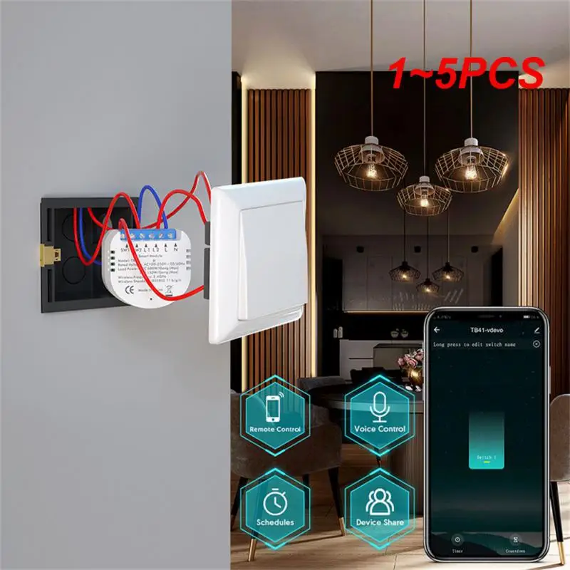 1~5PCS Tuya WiFi Mini Smart Switch Support 2-way Control Smart Home Timing Module Light Switches Works With Alexa And
1~5PCS Tuya WiFi Mini Smart Switch Support 2-way Control Smart Home Timing Module Light Switches Works With Alexa And
