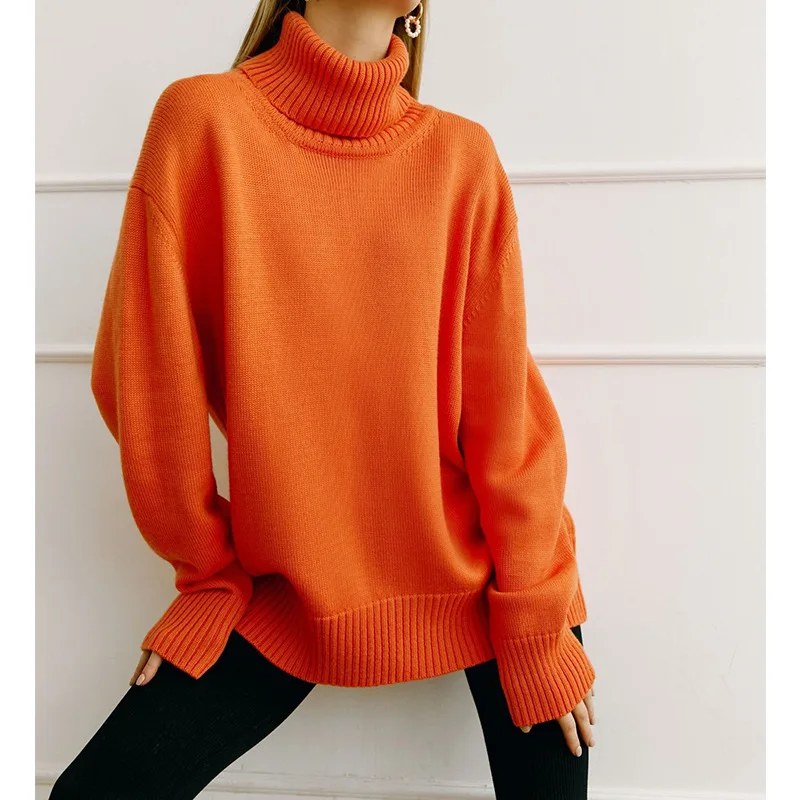 2022 Autumn Winter Women Turtleneck Sweater Thick Warm Pullover Top Casual Loose Knitted Jumper Female Clothing
2022 Autumn Winter Women Turtleneck Sweater Thick Warm Pullover Top Casual Loose Knitted Jumper Female Clothing