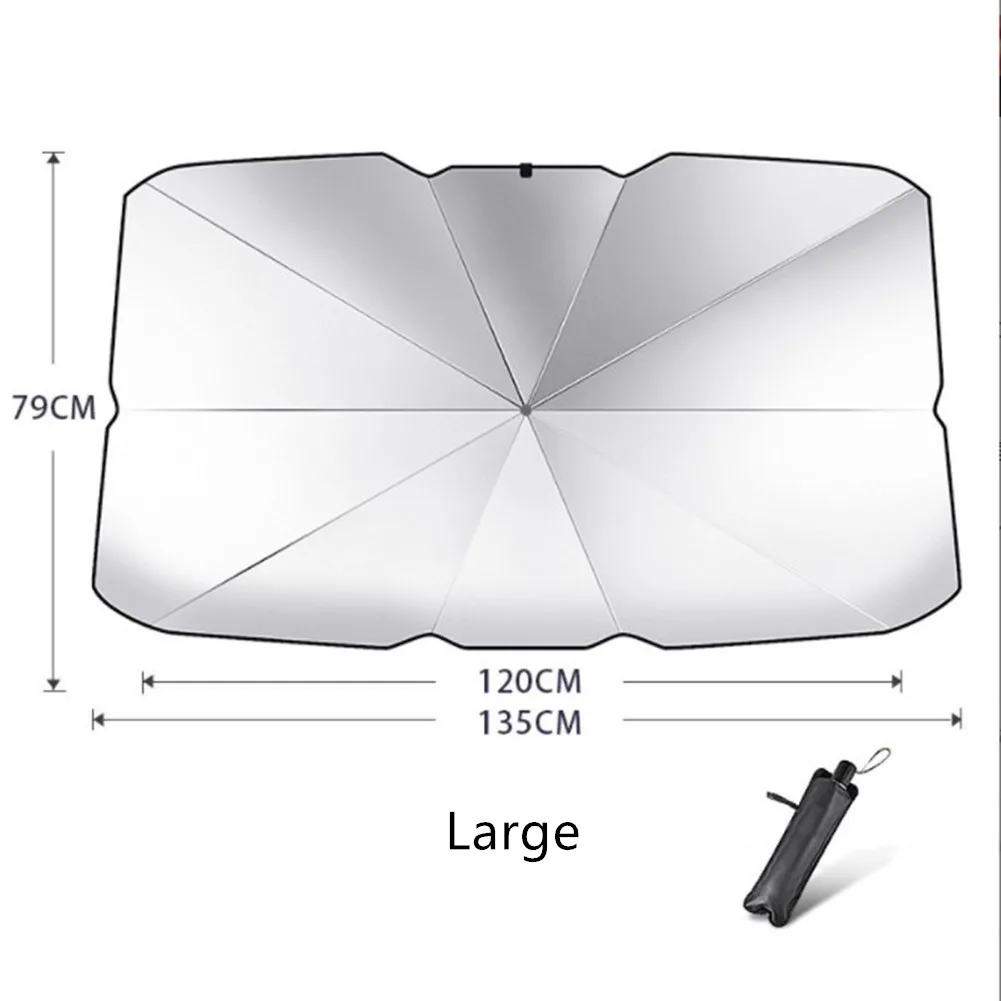 CAR Car Windshield Foldable Sun Visor Umbrella Type For Car Front Shading Impact Cloth Storage Bag Sun Shade 1Pieces
CAR Car Windshield Foldable Sun Visor Umbrella Type For Car Front Shading Impact Cloth Storage Bag Sun Shade 1Pieces
