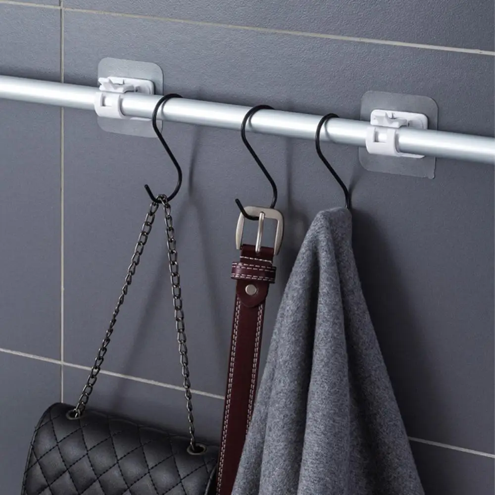 Household Rail Clamps Fixed Rack 2pcs/set Adjustable Towel Bar Hook Support Hanger Hooks Firm ABS Autohesion Hook Holder Plastic
Household Rail Clamps Fixed Rack 2pcs/set Adjustable Towel Bar Hook Support Hanger Hooks Firm ABS Autohesion Hook Holder Plastic