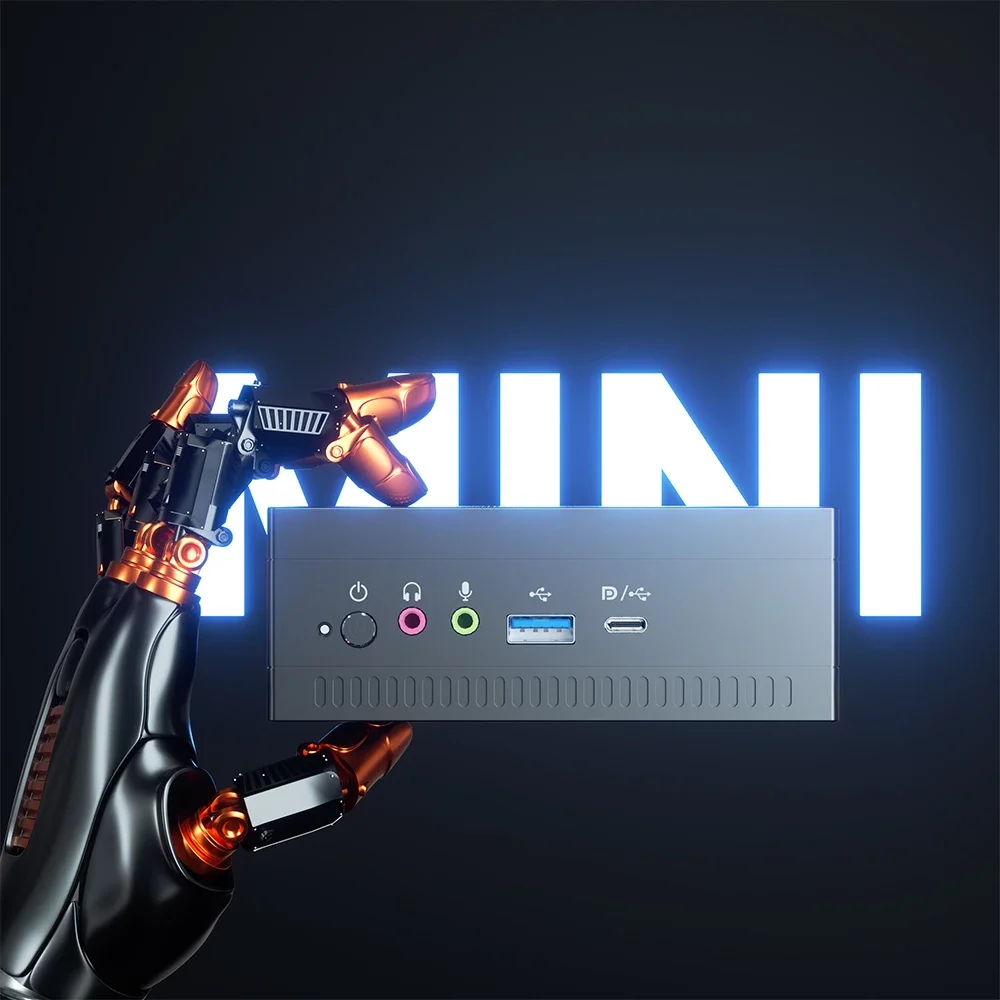Kingnovy Новый мини-ПК AMD Ryzen 7 2700U Radeon Vega 10 графика 2 * DDR4 NVMe SSD HDMI DP HD дисплей Windows