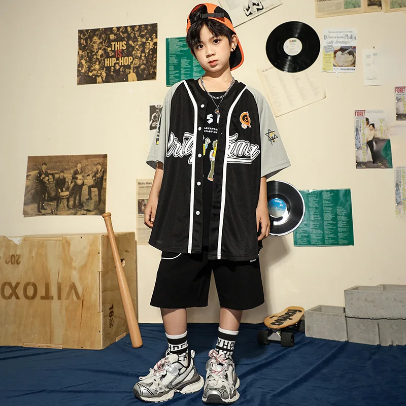 Children Ballroom Hip Hop Dance Clothes for Kids Black Loose Kpop Outfits Teenage Jazz Modern Dance Wear Boys Stage Costumes
Children Ballroom Hip Hop Dance Clothes for Kids Black Loose Kpop Outfits Teenage Jazz Modern Dance Wear Boys Stage Costumes