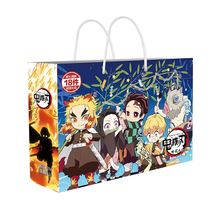 Anime Demon Slayer: Kimetsu No Yaiba Lucky Gift Bag Toy Include Postcard Poster Badge Stickers Bookmark Sleeves Gift
Anime Demon Slayer: Kimetsu No Yaiba Lucky Gift Bag Toy Include Postcard Poster Badge Stickers Bookmark Sleeves Gift