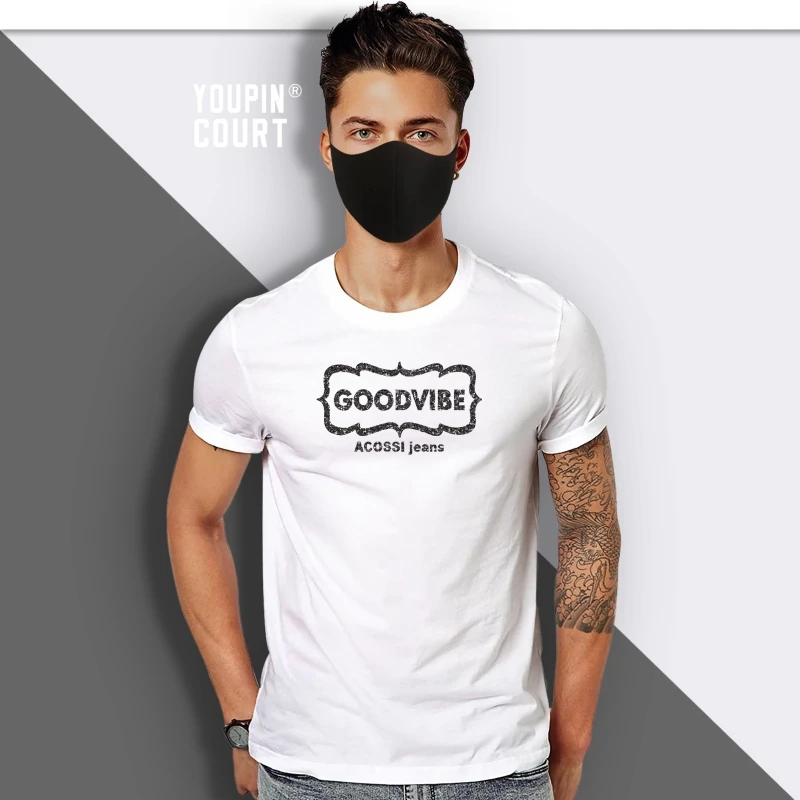 Мужская Блестящая футболка Aj GoodVibe 
Мужская Блестящая футболка Aj GoodVibe