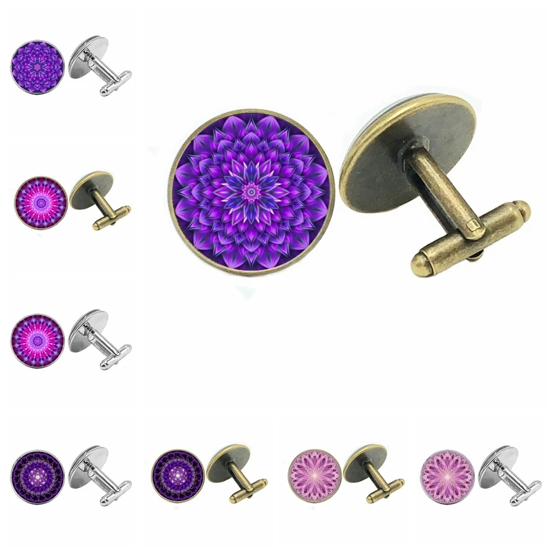 Hip Hop Style Fashion 20mm Glass Cabochon Cufflinks Kaleidoscope Mandala Pattern Men's Cufflinks Gift Jewelry
Hip Hop Style Fashion 20mm Glass Cabochon Cufflinks Kaleidoscope Mandala Pattern Men's Cufflinks Gift Jewelry