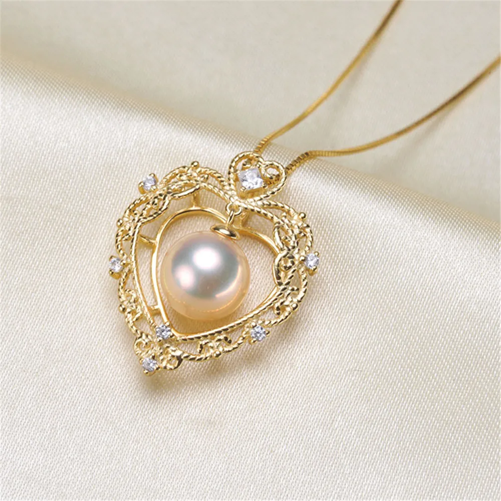 DIY Accessories S925 Sterling Silver Pearl Pendant Empty Holder Exquisite Necklace Pendant Female 7-9mm Beads
DIY Accessories S925 Sterling Silver Pearl Pendant Empty Holder Exquisite Necklace Pendant Female 7-9mm Beads