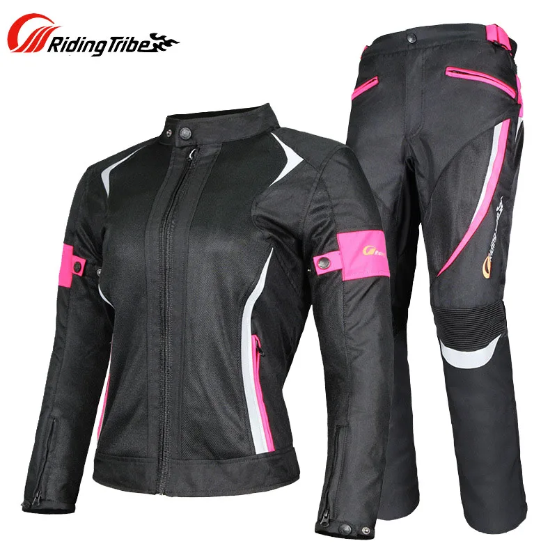 

Summer Women's Motorcycle Mesh Jacket Pants Riding Tribe Waterproof Motorcyclist Accessories Motocross Jackets Trousers