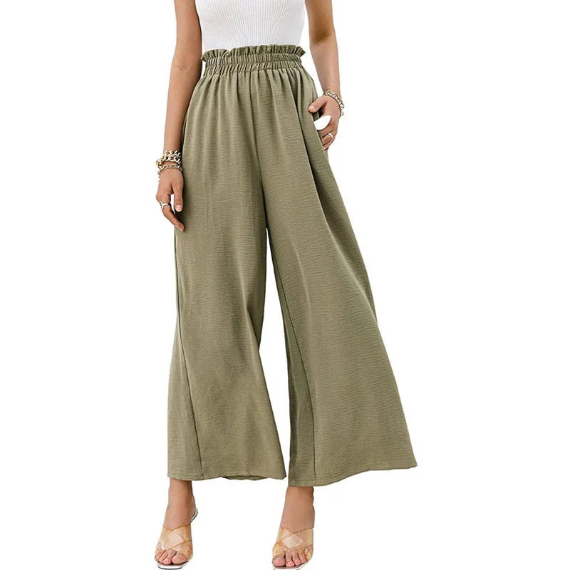 Casual Fashion Cotton Linen Pants Wide Leg Trousers Pants Women High Waist 2023 Summer Solid Loose Woman Ladies Pantalon 25300
Casual Fashion Cotton Linen Pants Wide Leg Trousers Pants Women High Waist 2023 Summer Solid Loose Woman Ladies Pantalon 25300