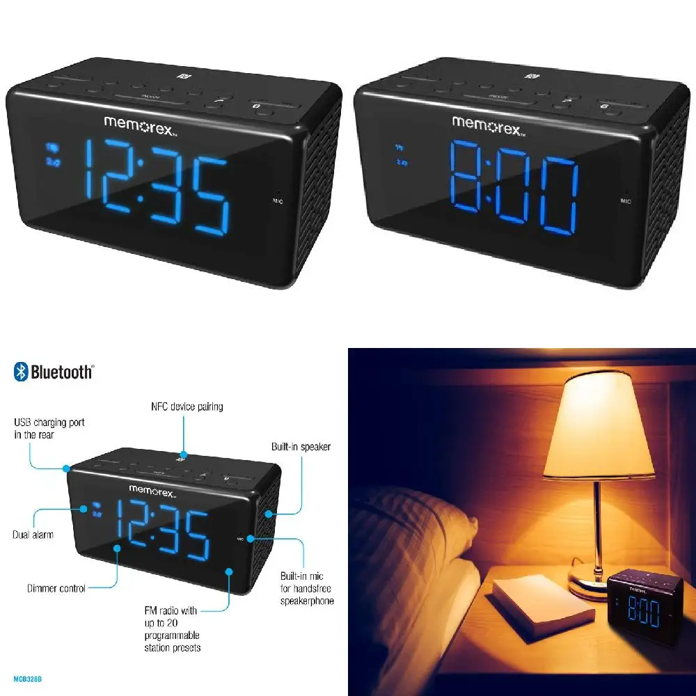 Luxurious MCB328B Black Clock Radio - Keep Perfect Time with Unparalleled Style.
Luxurious MCB328B Black Clock Radio - Keep Perfect Time with Unparalleled Style.