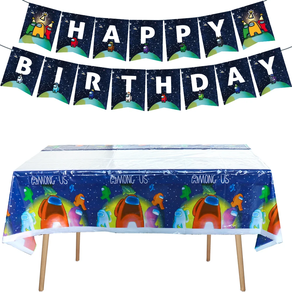 Cartoon Among Game Us Tablecloth Party Supplies Table Cover Banner Baby Shower Happy Birthday Decorations Free Shipping
Cartoon Among Game Us Tablecloth Party Supplies Table Cover Banner Baby Shower Happy Birthday Decorations Free Shipping