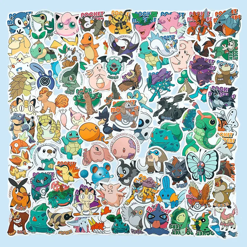 100 Sheets/Pack Pikachu Stickers Cartoon Small Animal Q Version Pocket Elf Decoration Electric Car Water Cup Waterproof Stickers
100 Sheets/Pack Pikachu Stickers Cartoon Small Animal Q Version Pocket Elf Decoration Electric Car Water Cup Waterproof Stickers