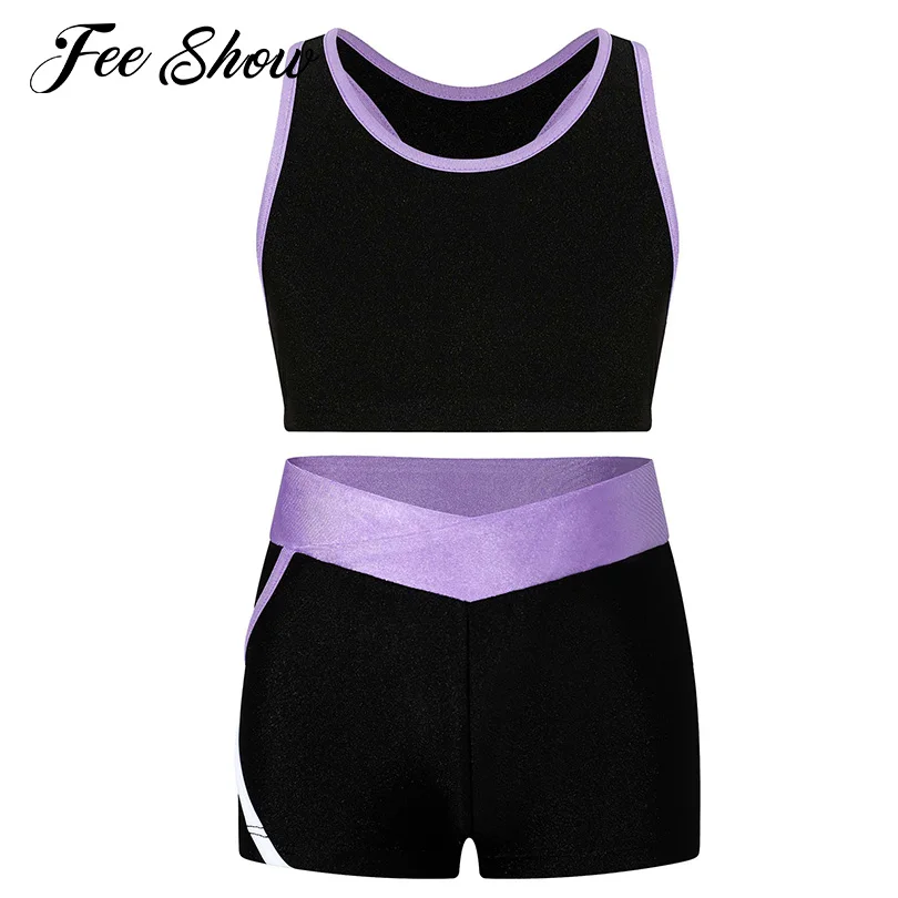 Kids Girls Skinny Yoga Set Tracksuits Racer Back Running Outfits Fitness Sportswear Sleeveless Crop Tops with Low Waist Shorts
Kids Girls Skinny Yoga Set Tracksuits Racer Back Running Outfits Fitness Sportswear Sleeveless Crop Tops with Low Waist Shorts