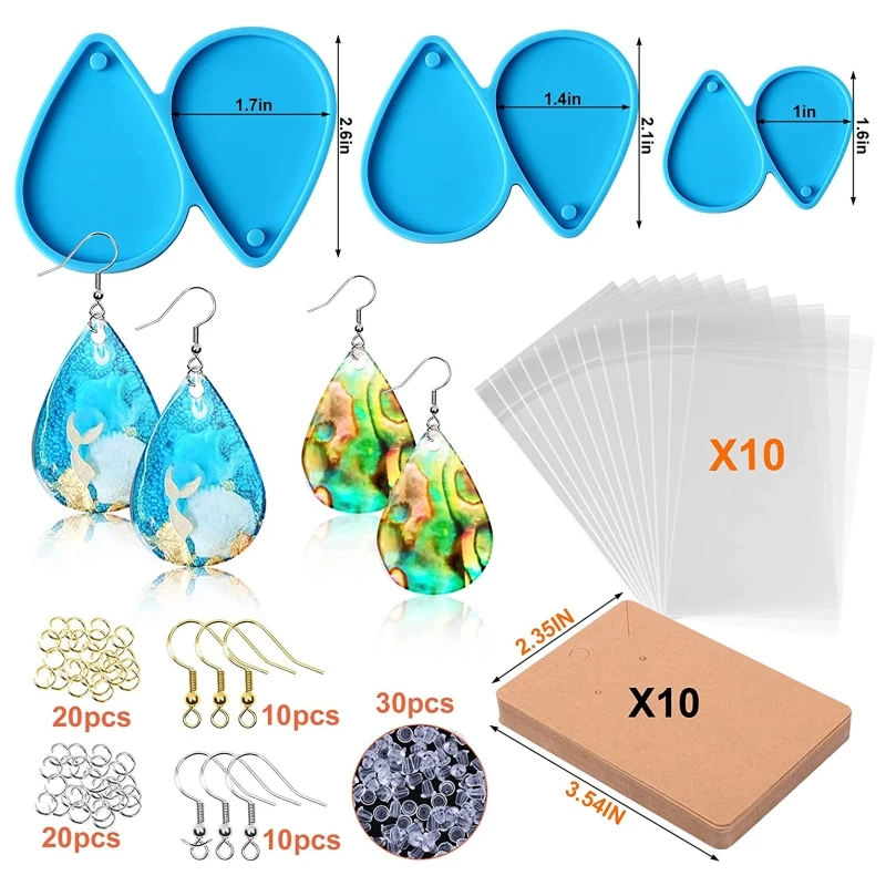 124A Resin Earring Molds Tear Drop Earring for Women Jewelry Making Teardrop Epoxy Resin Molds for Resin DIY Fashion Jewelry
124A Resin Earring Molds Tear Drop Earring for Women Jewelry Making Teardrop Epoxy Resin Molds for Resin DIY Fashion Jewelry