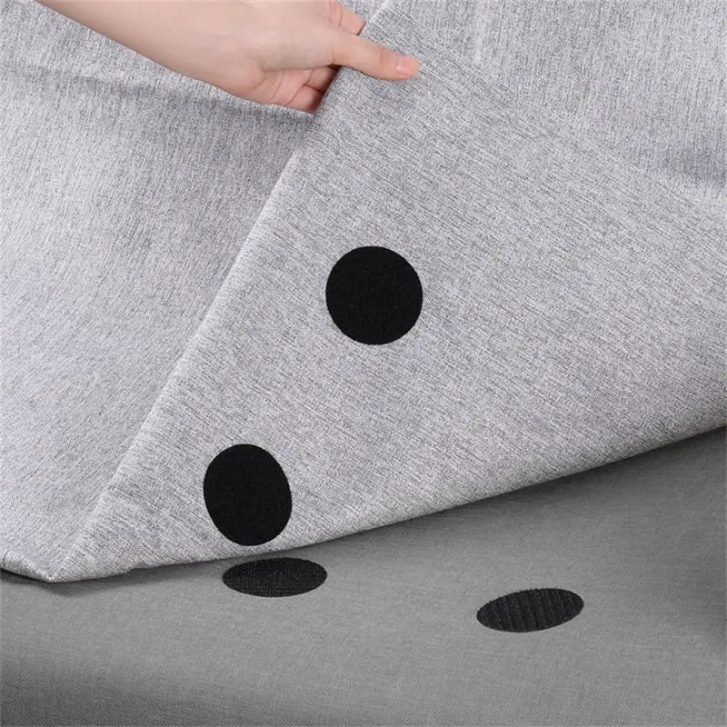 

For Bed Sheet Sofa Mat Carpet Fastener Dots Stickers Anti Slip Temperature Hook And Loop Fastener Tape Houseware Reusable