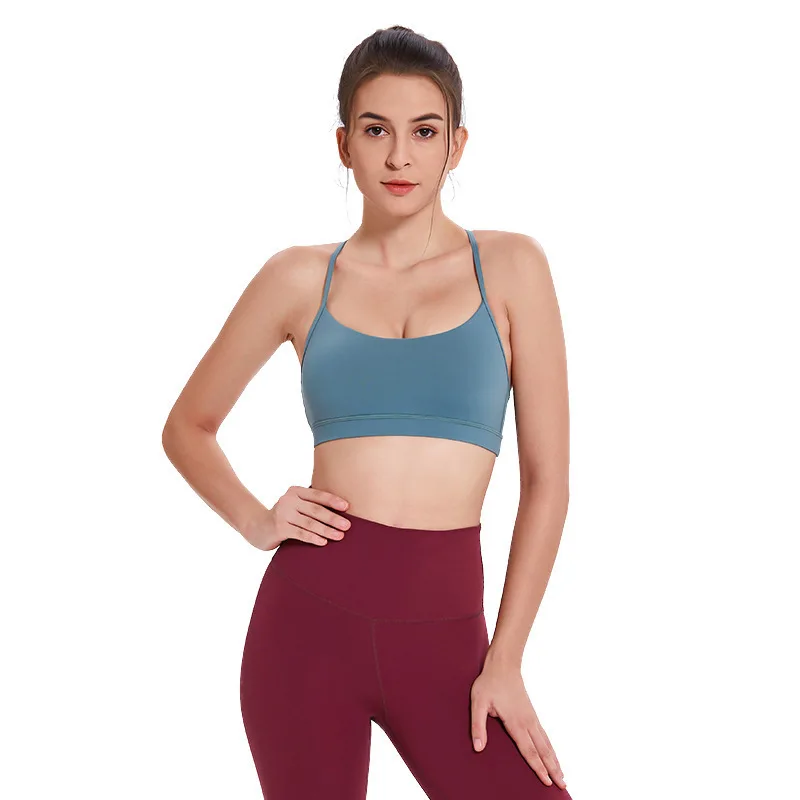 Seamless Nylon Spandex Yoga Bra With Logo Women Breathable Training Underwear With Chest Pad Sports Bras Push Up Fitness Tops
Seamless Nylon Spandex Yoga Bra With Logo Women Breathable Training Underwear With Chest Pad Sports Bras Push Up Fitness Tops