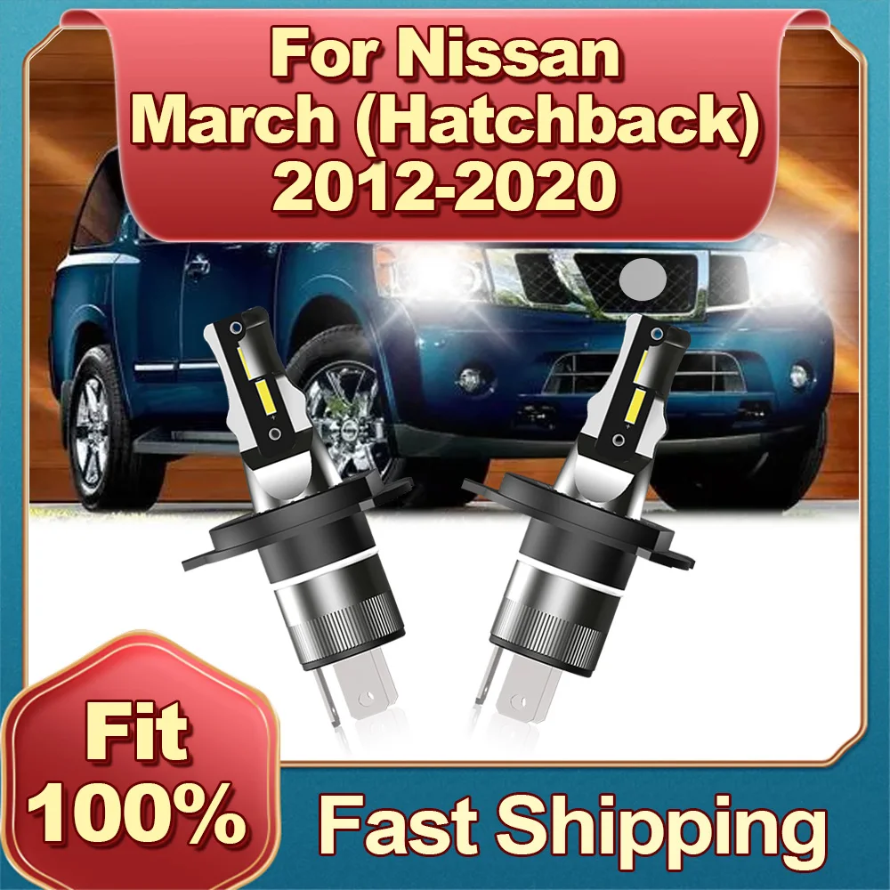 Фонарь головного света H4 HiLo Beam 6000K CSP автомобильные лампы с чипом 12 В для NISSAN March