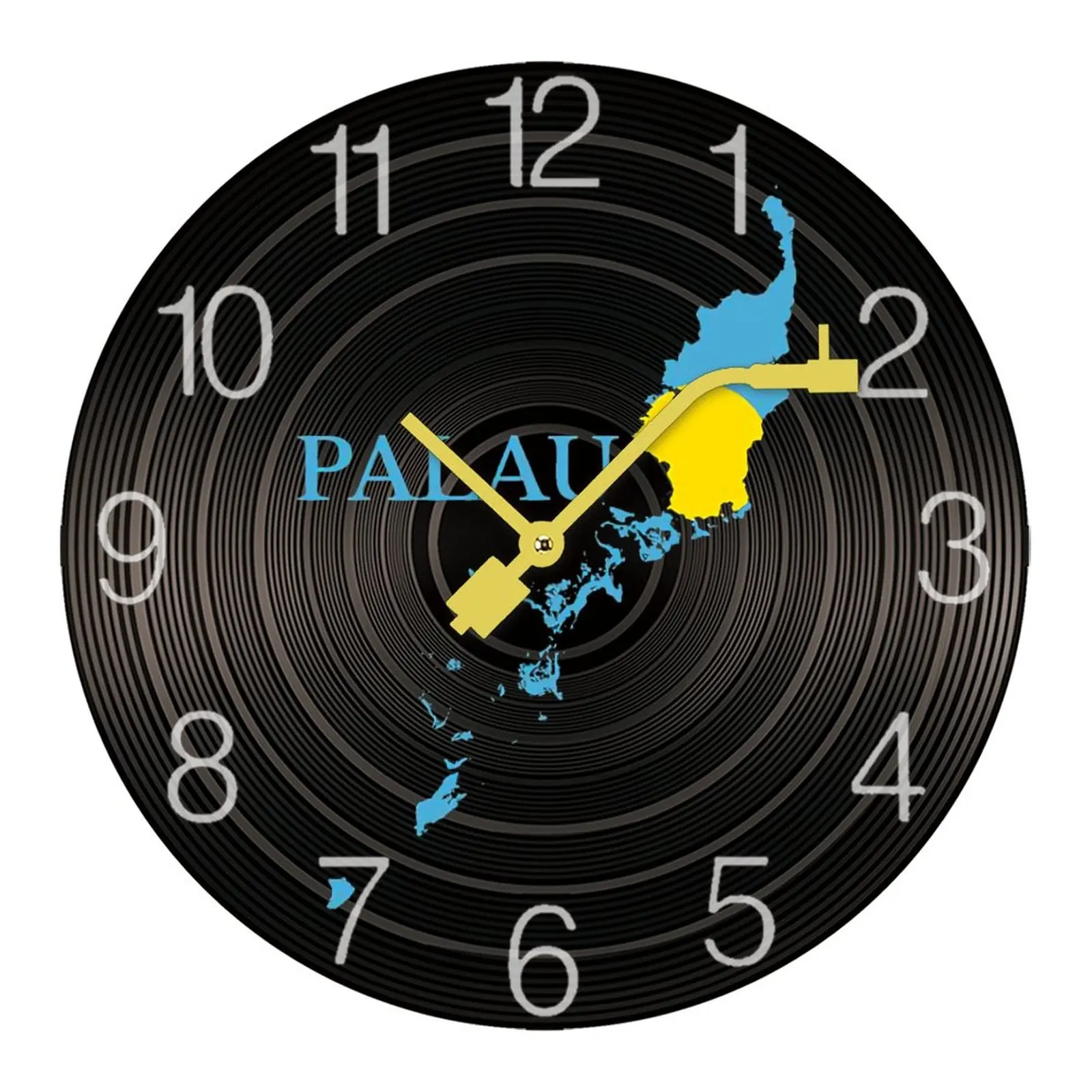 Home Decoration New Republic of Palau Beluu Er A Belau Map Flag DIY Mute Record Wooden Wall Clock Graphic Guest Bedroom Chronog
Home Decoration New Republic of Palau Beluu Er A Belau Map Flag DIY Mute Record Wooden Wall Clock Graphic Guest Bedroom Chronog