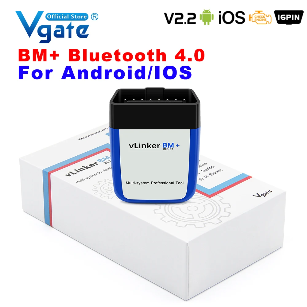 Диагностический Сканер Vgate vLinker BM ELM327 Wi-Fi Bluetooth 4.0 OBD2 Для Автомобилей, Совместимый С Bimmercode
Диагностический Сканер Vgate vLinker BM ELM327 Wi-Fi Bluetooth 4.0 OBD2 Для Автомобилей, Совместимый С Bimmercode
