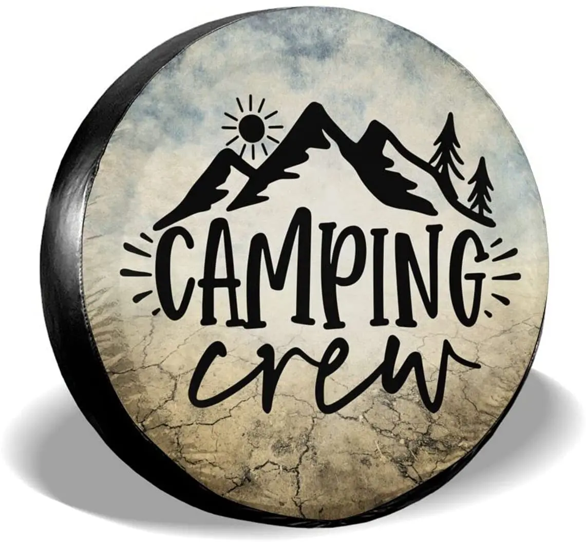 cozipink Camping Crew Hiking Gift Spare Tire Cover Wheel Protectors Weatherproof Wheel Covers Universal Fit for Trailer
cozipink Camping Crew Hiking Gift Spare Tire Cover Wheel Protectors Weatherproof Wheel Covers Universal Fit for Trailer