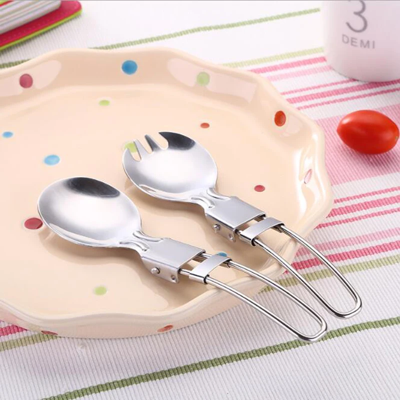 Складная ложка для салата, портативная ложка из нержавеющей стали для здорового образа жизни, креативная уличная посуда для кемпинга, путеш... 
Складная ложка для салата, портативная ложка из нержавеющей стали для здорового образа жизни, креативная уличная посуда для кемпинга, путеш...