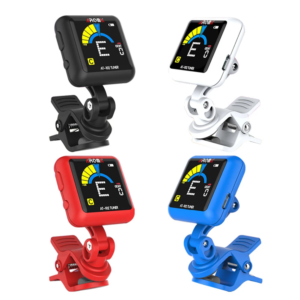 Aroma At-102 Rechargeable Clip-On Guitar Tuner Color Sn With Built-In Battery Usb Cable For Chromatic Guitar Bass Ukulele New
Aroma At-102 Rechargeable Clip-On Guitar Tuner Color Sn With Built-In Battery Usb Cable For Chromatic Guitar Bass Ukulele New
