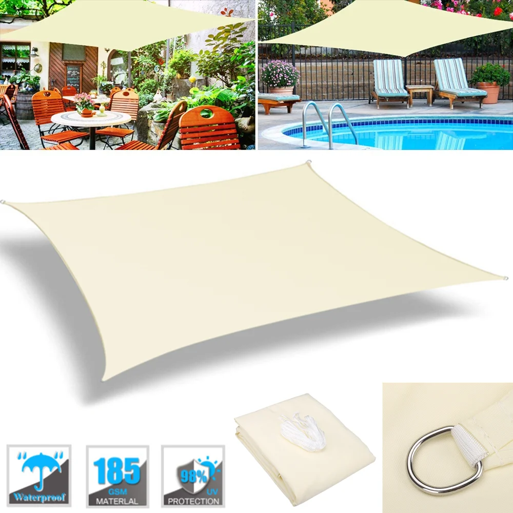 Waterproof Beige Sun Shelter Sunshade Cloth for Outdoor Garden Patio Pool Beach Camping Sun Shade Sail Canopy Awning Shed Toldos
Waterproof Beige Sun Shelter Sunshade Cloth for Outdoor Garden Patio Pool Beach Camping Sun Shade Sail Canopy Awning Shed Toldos