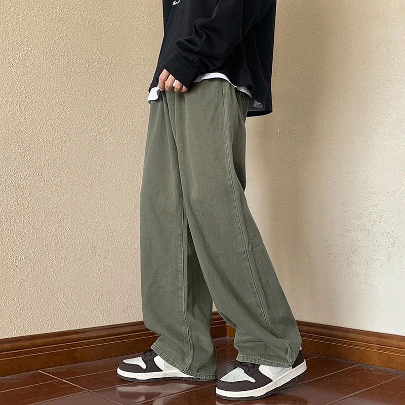 2023vibe Trousers High Street Fashion Army Green Jeans Men's Loose Straight Cargo Pants Street Wear
2023vibe Trousers High Street Fashion Army Green Jeans Men's Loose Straight Cargo Pants Street Wear