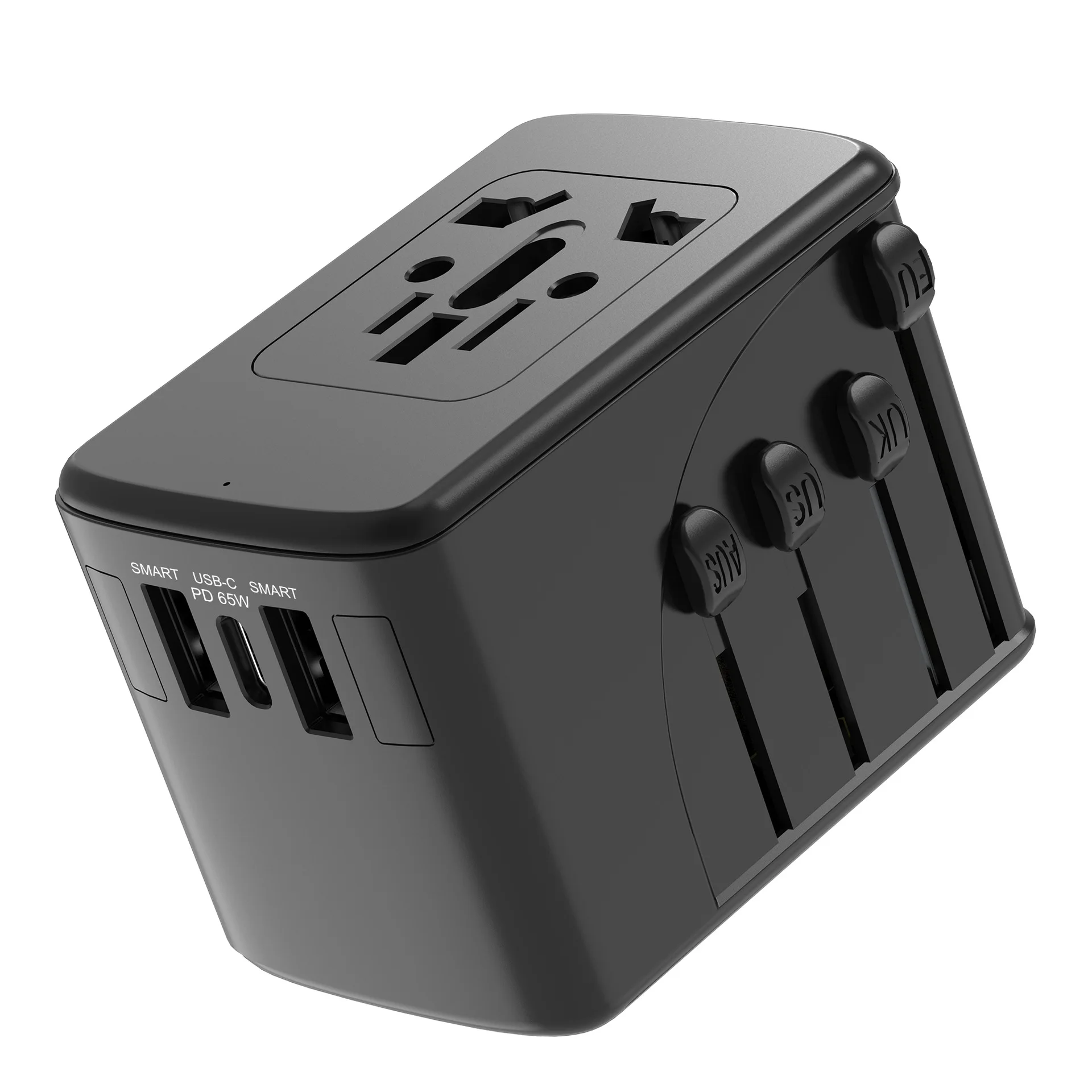 Universal Travel Adapter All-in-one Travel Charger with 2 USB Ports and 1 Type C Wall Charger for EU Travel
Universal Travel Adapter All-in-one Travel Charger with 2 USB Ports and 1 Type C Wall Charger for EU Travel