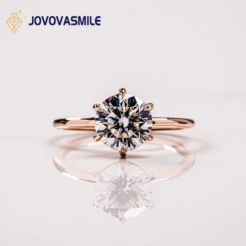 JOVOVASMILE Fine Jewelry Moissanite Ring 18k Rose Gold 8.5mm 2.5carat Hearts Arrows Round Cut 6 Claws Hidden Halo
JOVOVASMILE Fine Jewelry Moissanite Ring 18k Rose Gold 8.5mm 2.5carat Hearts Arrows Round Cut 6 Claws Hidden Halo