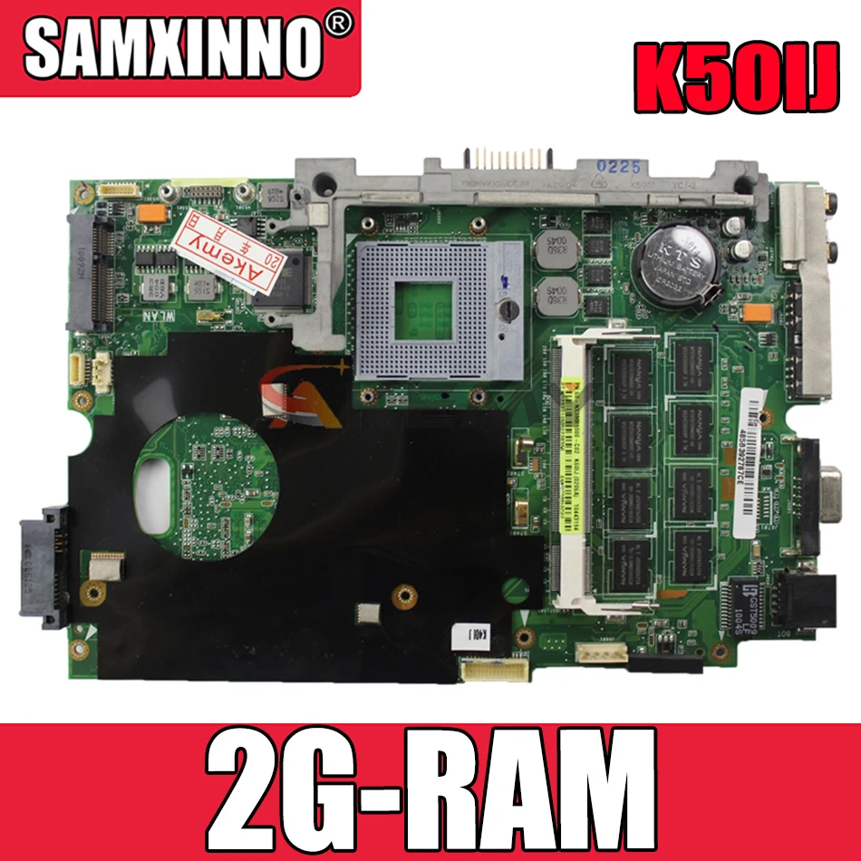 Материнская плата Akemy K50IJ для ноутбука ASUS K40IJ K60IJ X5DIJ P81IJ P50IJ K40IN K50IN K40AB K50AB K50AF, оригинальная материнская плата 2G-RAM
Материнская плата Akemy K50IJ для ноутбука ASUS K40IJ K60IJ X5DIJ P81IJ P50IJ K40IN K50IN K40AB K50AB K50AF, оригинальная материнская плата 2G-RAM