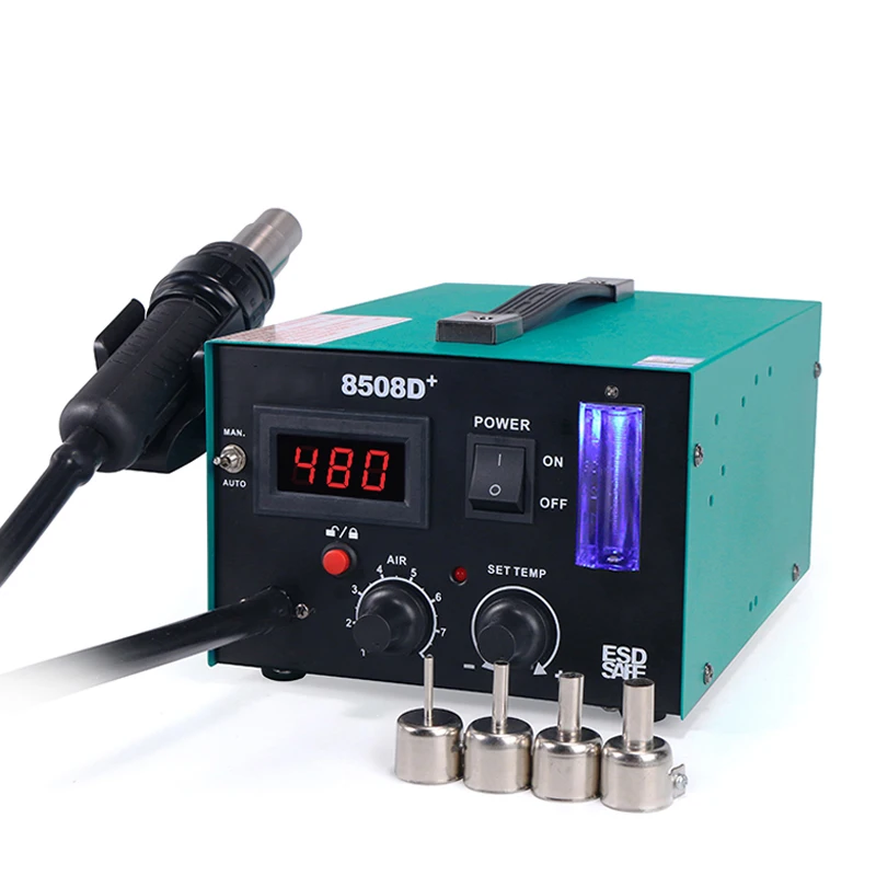 850 Air Pump Hot Air Gun Desoldering Station Digital Display Constant Temperature Maintenance Industrial Hot Air Welding Station
850 Air Pump Hot Air Gun Desoldering Station Digital Display Constant Temperature Maintenance Industrial Hot Air Welding Station