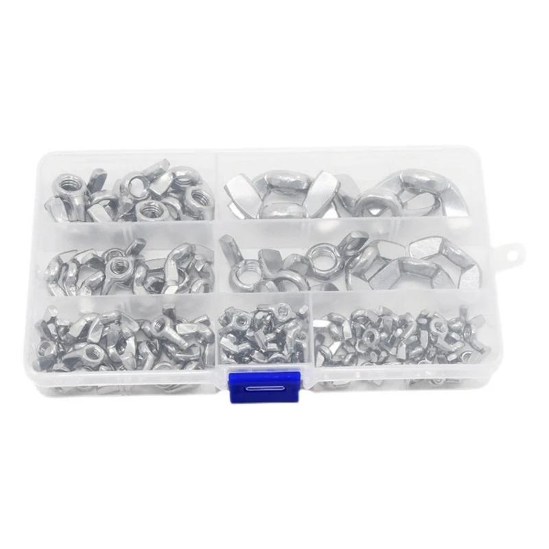 100 PCS Silver Wingnuts Fastener Tool Stainless Steel Butterfly Screw Cap Hand Nut Locking Wingnuts Fastener Tool 
100 PCS Silver Wingnuts Fastener Tool Stainless Steel Butterfly Screw Cap Hand Nut Locking Wingnuts Fastener Tool