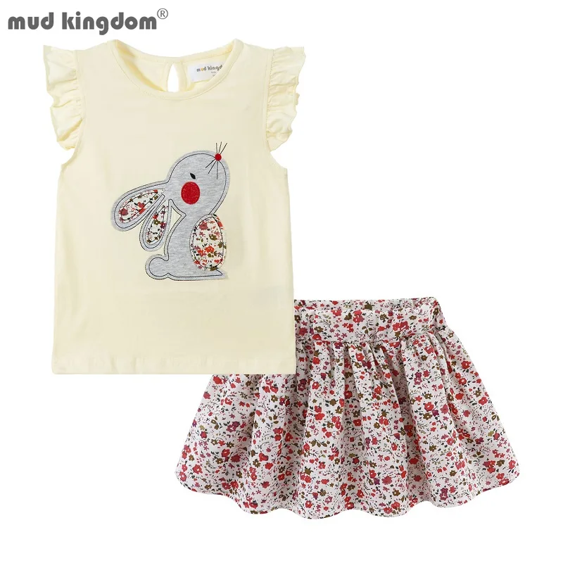 Mudkingdom Toddler Girls Outfits Cute Easter Bunny Ruffle Sleeve Tank Top and Floral Skirt Shorts Suit for Kids Tshirts Set
Mudkingdom Toddler Girls Outfits Cute Easter Bunny Ruffle Sleeve Tank Top and Floral Skirt Shorts Suit for Kids Tshirts Set