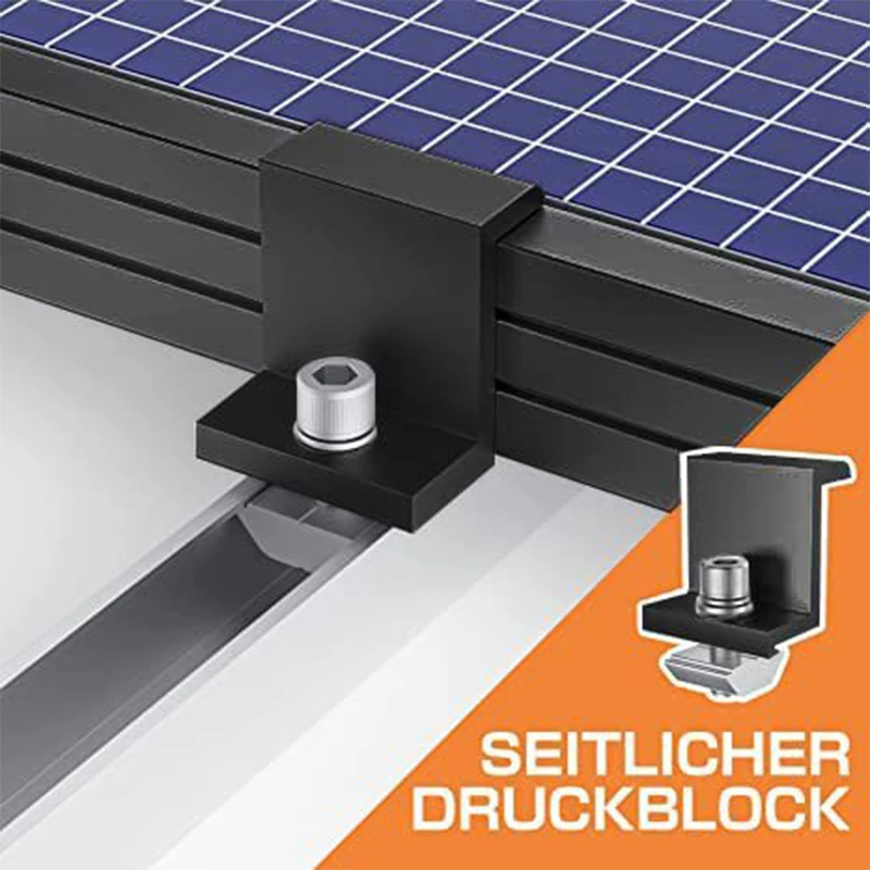 Solar End Clamps, Solar Module Brackets, Solar Module Attachment, Balcony Power Station Attachment, with Nuts and Screws
Solar End Clamps, Solar Module Brackets, Solar Module Attachment, Balcony Power Station Attachment, with Nuts and Screws