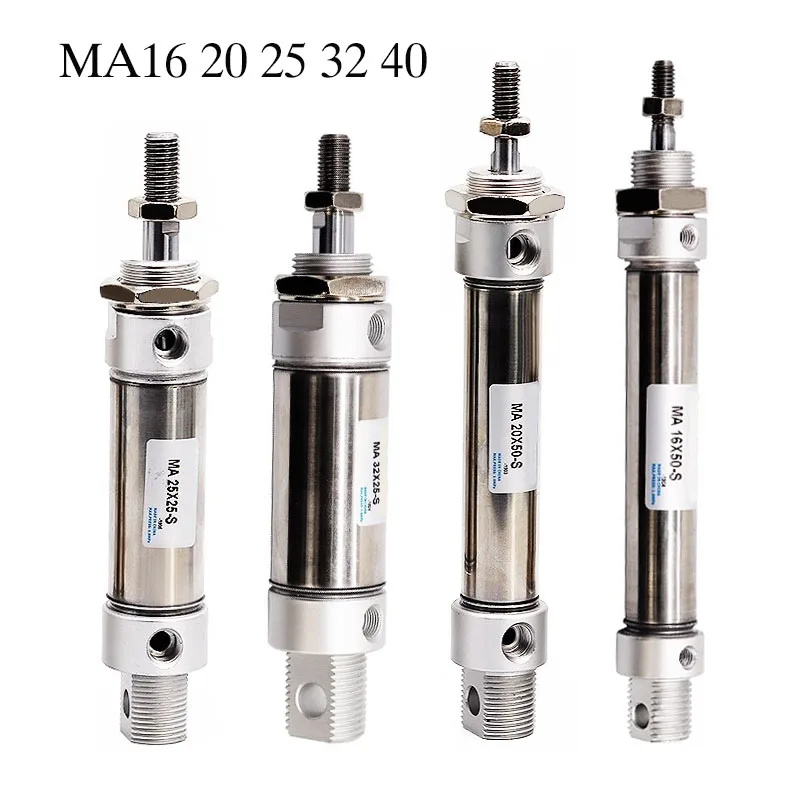 Пневматические мини-цилиндры из нержавеющей стали MA16
Пневматические мини-цилиндры из нержавеющей стали MA16