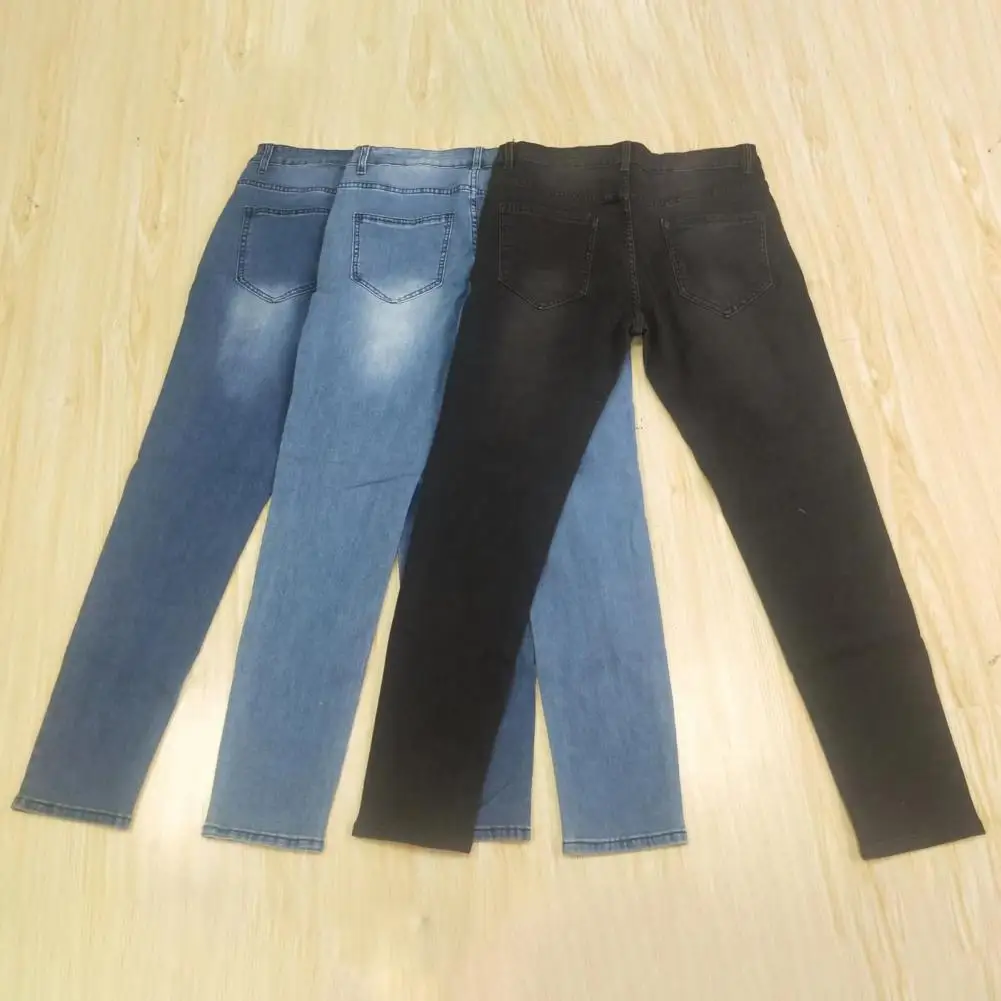 Wear-resistant Trendy Washable Straight Jeans Bottoms Men Denim Pants Mid Waists for Daily Wear Party School
Wear-resistant Trendy Washable Straight Jeans Bottoms Men Denim Pants Mid Waists for Daily Wear Party School