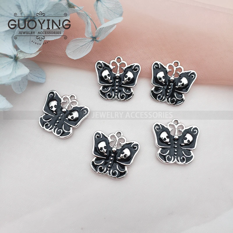 10PCS Alloy Charm Black Skull Butterfly Small Pendant Accessories DIY Earrings Necklace Pendant Handmade Halloween Charm
10PCS Alloy Charm Black Skull Butterfly Small Pendant Accessories DIY Earrings Necklace Pendant Handmade Halloween Charm