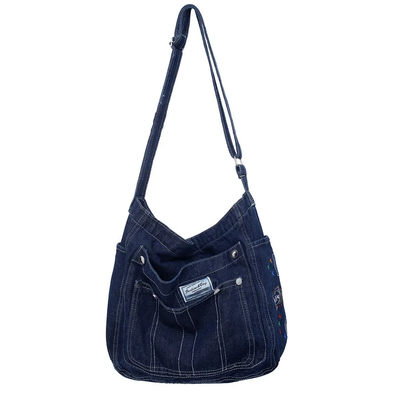 Shoulder Canvas Denim Bags Embroidery Totes Fastoralism Female Packages Large Capacity Leisure Or Travel Bag For Women Book Bag
Shoulder Canvas Denim Bags Embroidery Totes Fastoralism Female Packages Large Capacity Leisure Or Travel Bag For Women Book Bag
