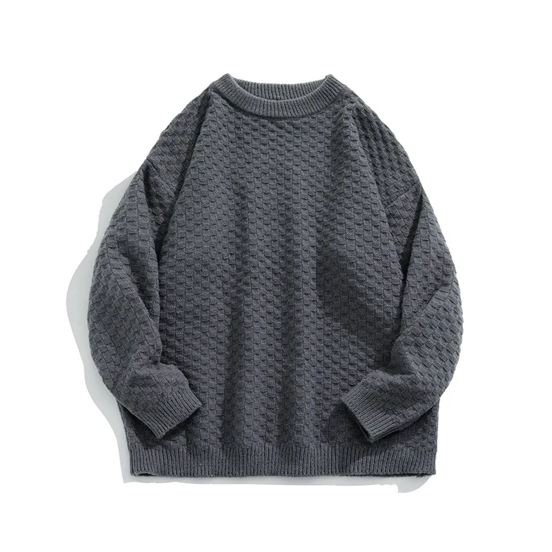 Autumn Winter New Men Knitted Sweater Japan Style Harajuku Solid Color Tops Couple Knitted Pullover O-Neck Baggy Unisex Sweaters
Autumn Winter New Men Knitted Sweater Japan Style Harajuku Solid Color Tops Couple Knitted Pullover O-Neck Baggy Unisex Sweaters