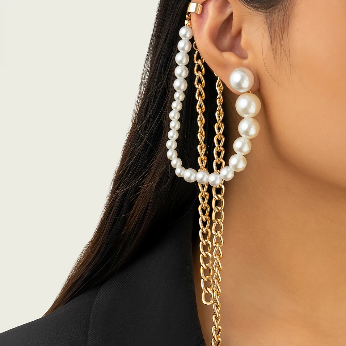 Ingemark Elegant Imitation Pearl Long Tassel Clip Earrings for Women Wed Bridal Vintage Ear Cuff Piercing Jewelry Accessories
Ingemark Elegant Imitation Pearl Long Tassel Clip Earrings for Women Wed Bridal Vintage Ear Cuff Piercing Jewelry Accessories