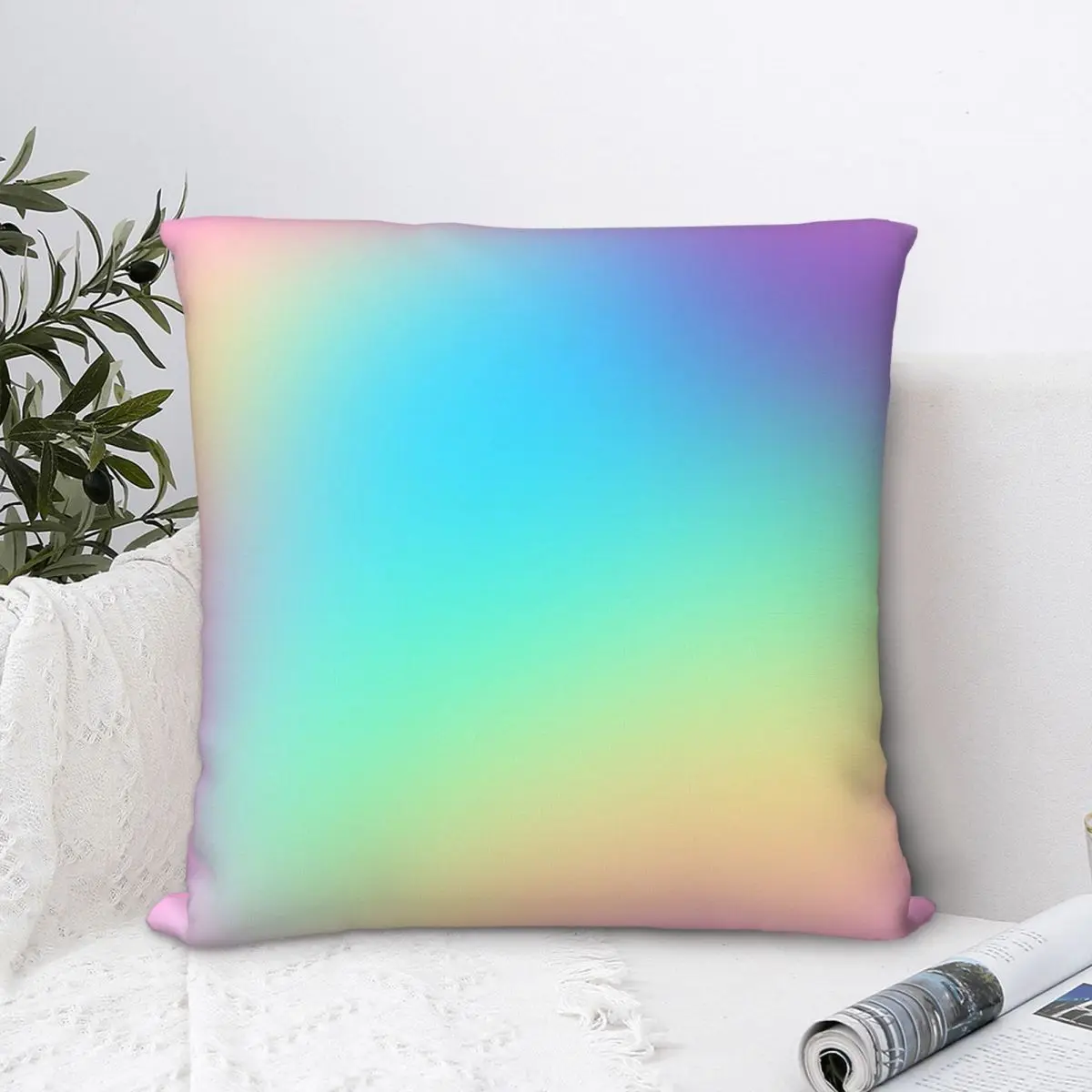 Soft Throw Pillow Case Rainbow Gradient Colorful Backpack Hugpillow Covers DIY Printed Kawaii Chair Decor
Soft Throw Pillow Case Rainbow Gradient Colorful Backpack Hugpillow Covers DIY Printed Kawaii Chair Decor