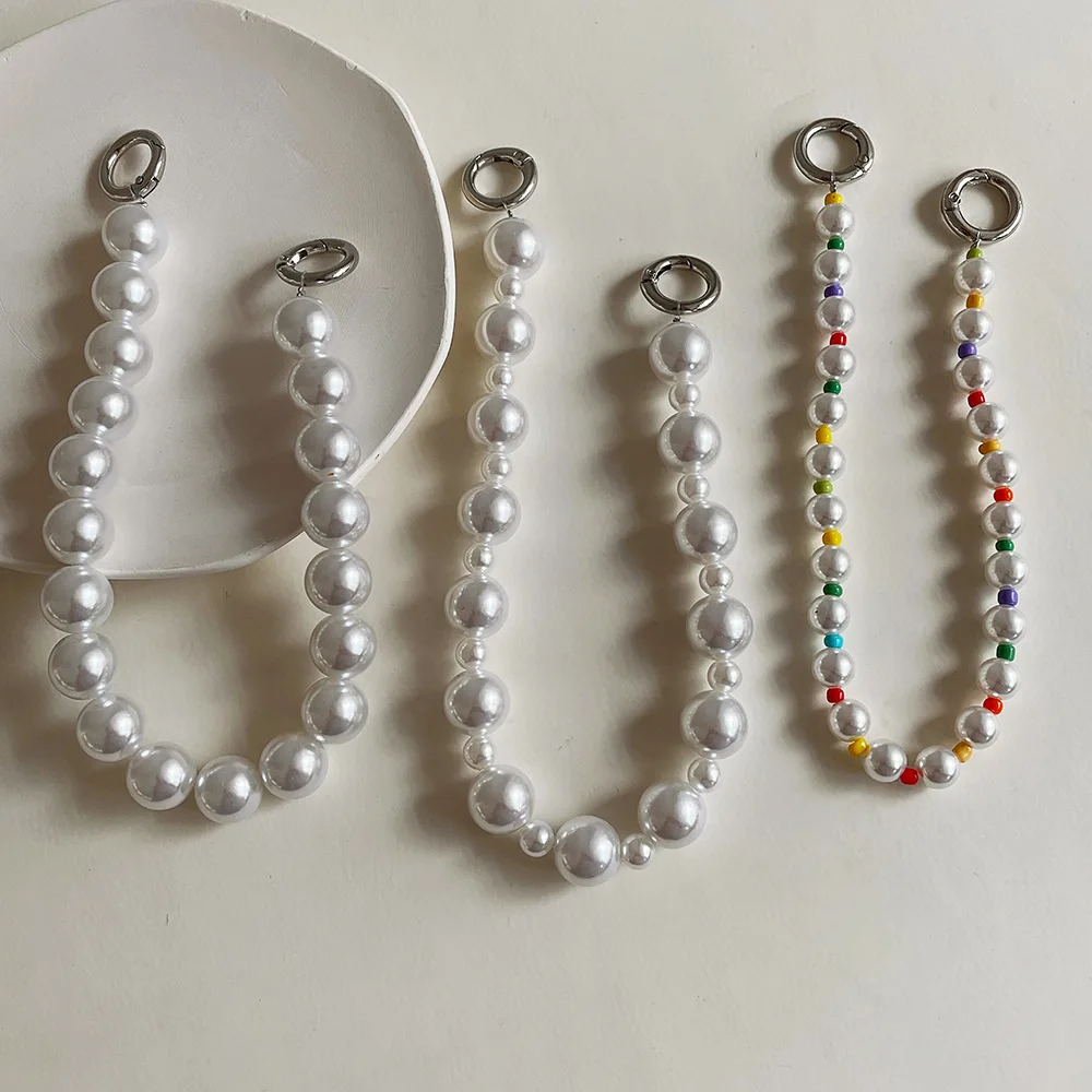 Korean Imitation Pearl Beaded Mobile Phone Straps Anti-lost Lanyard for Phone case Fashion Detachable Hanging Rope Accessories
Korean Imitation Pearl Beaded Mobile Phone Straps Anti-lost Lanyard for Phone case Fashion Detachable Hanging Rope Accessories