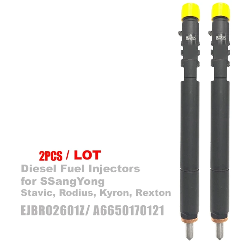 2PCS New Delphi CRDI-Diesel Fuel Injector EJBR02601Z A6650170121 For Ssangyong Kyron Rexton Rodius Stavic 2.7L EURO 3
2PCS New Delphi CRDI-Diesel Fuel Injector EJBR02601Z A6650170121 For Ssangyong Kyron Rexton Rodius Stavic 2.7L EURO 3