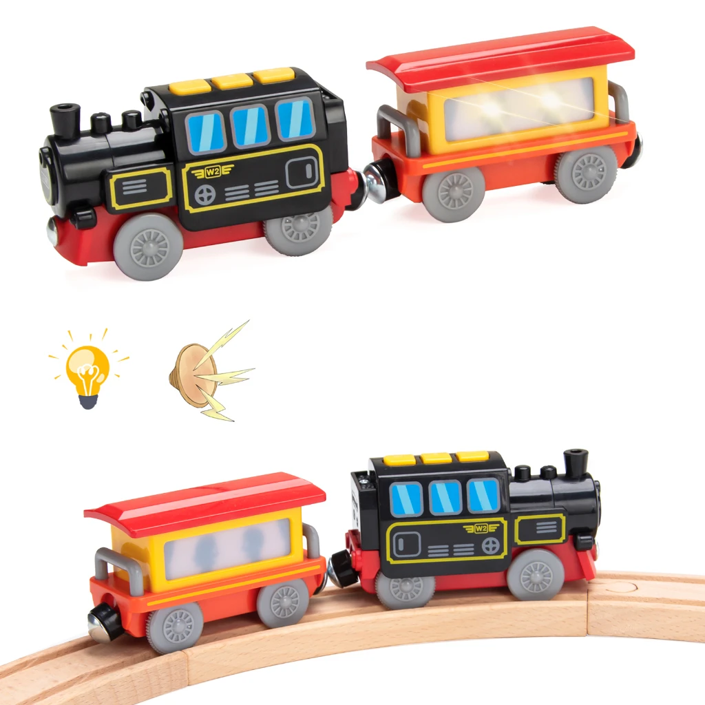 

Двигатель на батарейках, двигательный локомотивный поезд, набор со встроенными и звуковыми эффектами для железной дороги