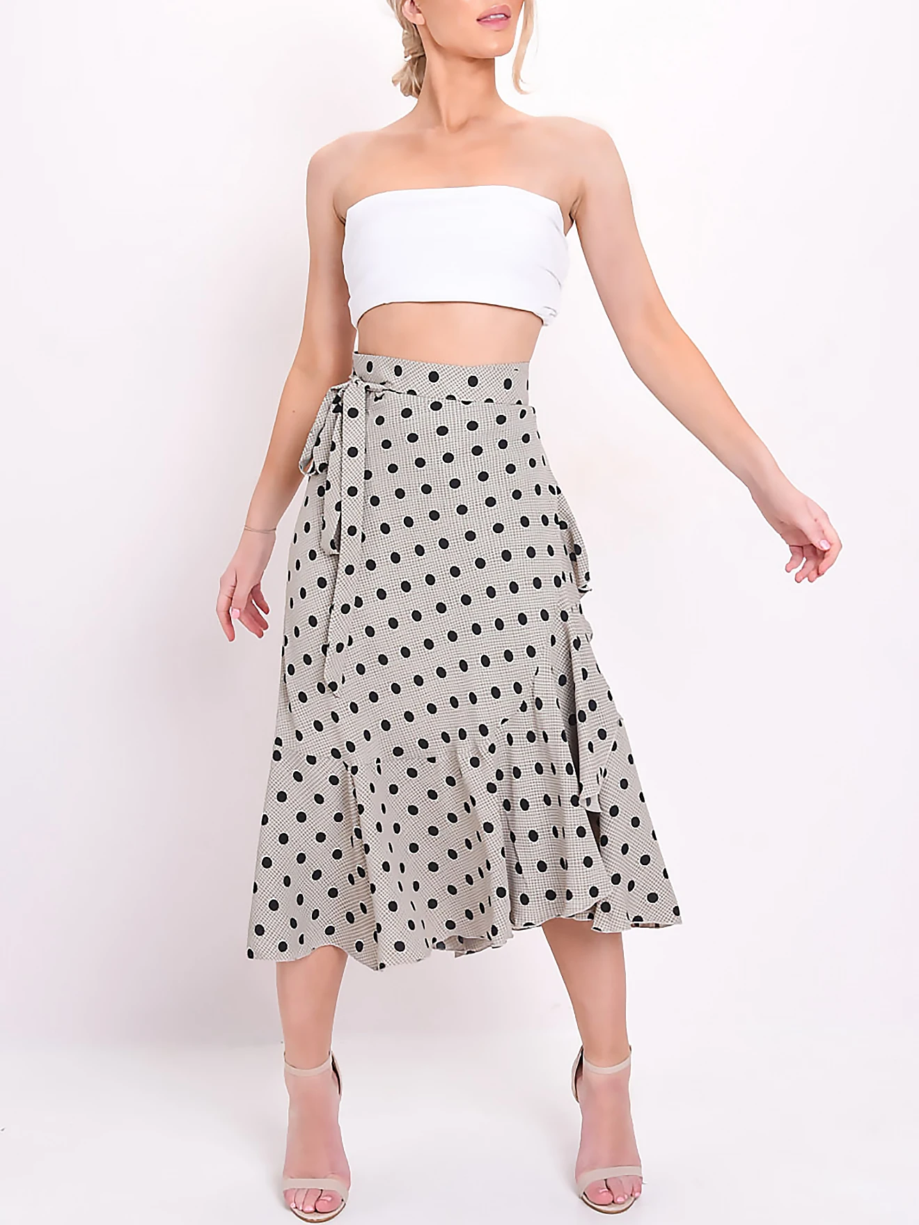Fashion Vintage Plaid Skirts Polka Dot And Check Print Long Skirt For Women Boho Wrap Ruffle Adjustable Tie Waist Evening Dress
Fashion Vintage Plaid Skirts Polka Dot And Check Print Long Skirt For Women Boho Wrap Ruffle Adjustable Tie Waist Evening Dress