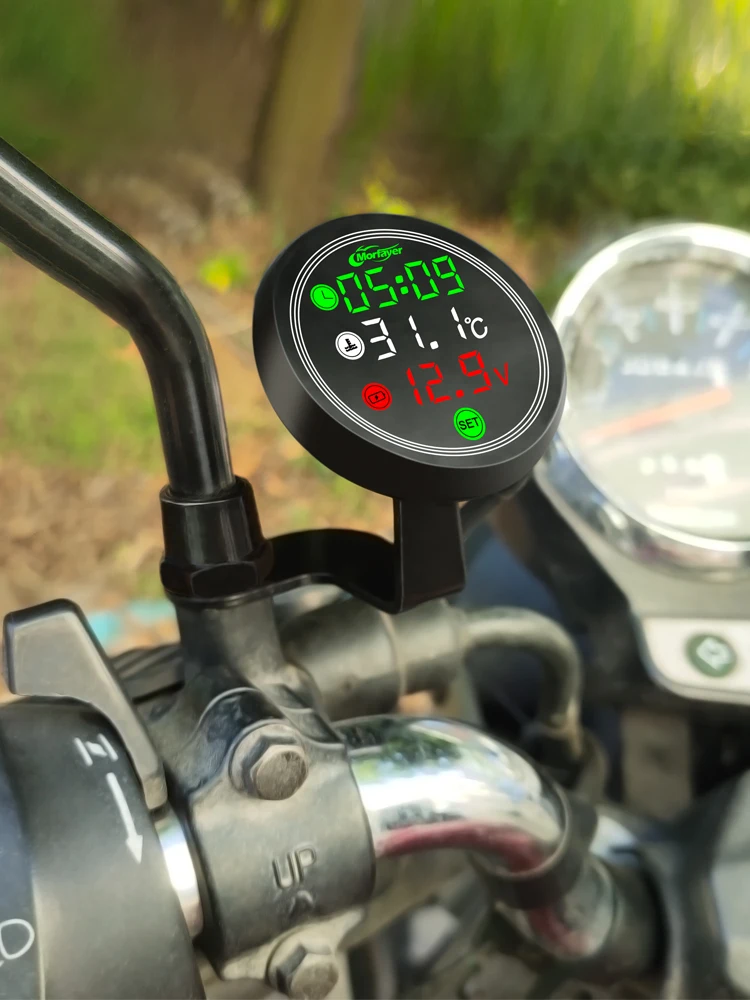 9-24V Motorcycle Thermometer LED Digital Display Electronic 4 In 1 Water Temperature Meter Voltmeter Gauge Low Voltage Alarm
9-24V Motorcycle Thermometer LED Digital Display Electronic 4 In 1 Water Temperature Meter Voltmeter Gauge Low Voltage Alarm