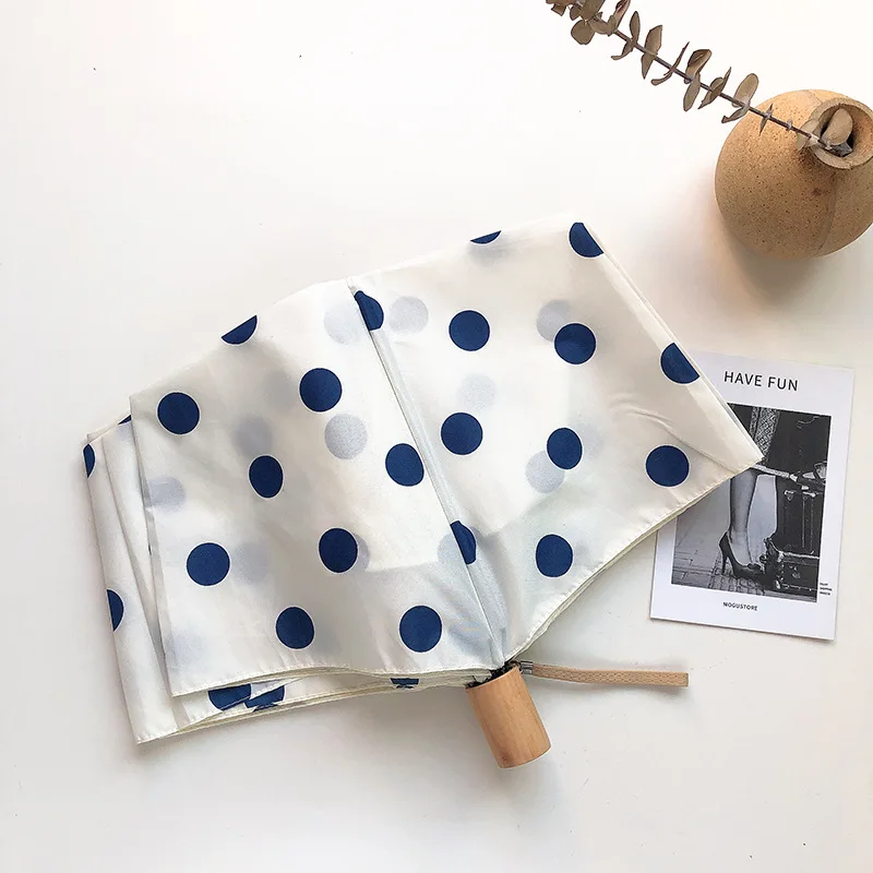 Dot Pattern Goddess Sun Umbrella Reinforced Wind, Rain and UV Resistant High-quality Wooden Handle Is Light and Easy To Carry
Dot Pattern Goddess Sun Umbrella Reinforced Wind, Rain and UV Resistant High-quality Wooden Handle Is Light and Easy To Carry